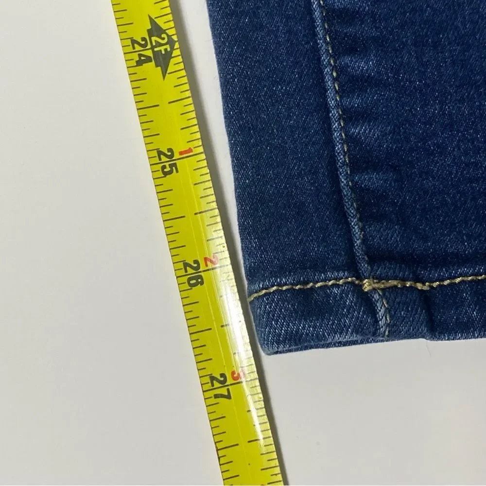 Kancan Holly Midrise Skinny Jeans Dark Wash Blue Women's Size 5/26